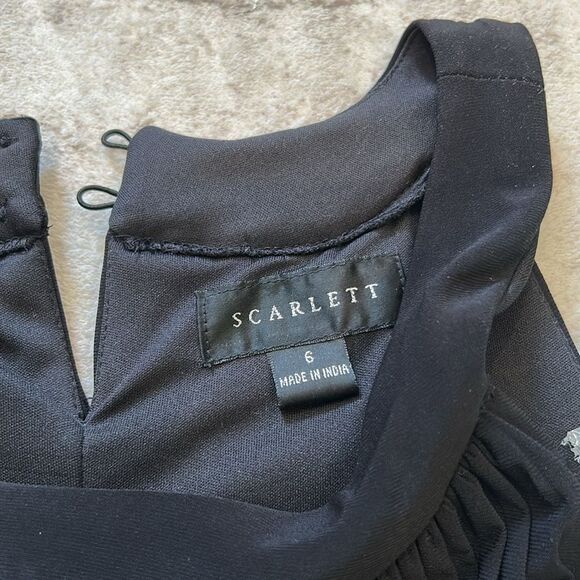 Scarlett Black Dress with Textured Design size 6, new with tags - Picture 5 of 10